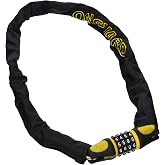OnGuard Mastiff 2.5 ft Combo Chain Lock &ndash; 6 mm Hardened Steel Chain (75 cm) &ndash; 4-Digit Resettable Combination, Protective Sleeve, Compact Security Design