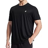 Roadbox Men's UPF 50+ Swim Shirts, UV Sun Protection Rash Guard Short Sleeve, Surfing Hiking Fishing Beach Quick Dry T-Shirts