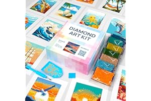 LuwoArte 15 Pack Diamond Painting Kits for Adults – Beach, Summer Vibes & The Sea Breeze – Full Drill DIY Paint Gem Art for Adults – Brilliant 5D Diamond Painting Kit – Relaxing Craft for Wall Décor