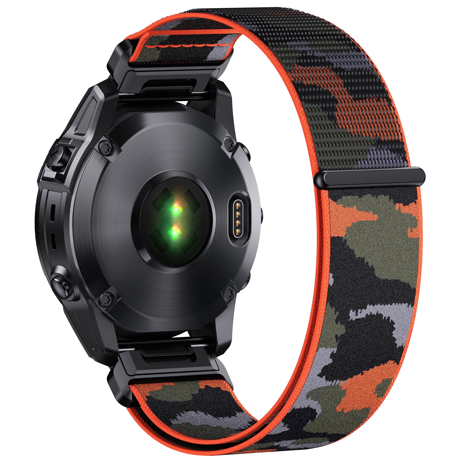 Photo 1 of CUZOW Compatible with Garmin Fenix 7X/6X/6X Pro/5X/5X Plus, 26mm Nylon Velcro Quick Easy Fit Watch Band Breathable Adjustable Strap Replacement for Garmin Descent MK1/D2 Delta PX/D2 Charlie,A402