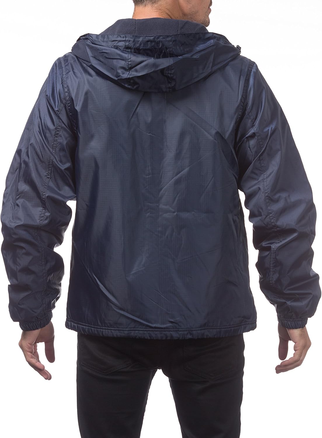 Pro Club Fleece Lined Windbreaker Jacket at  Men’s Clothing store