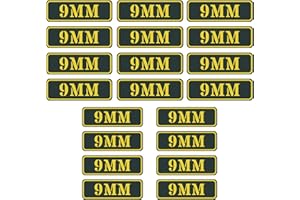 Aolamegs Ammo Can Vinyl Sticker Set Decal Label 9MM 5.56 7.62 12GA .22 .223 .308 .300 .380 .45 (20 Pack/9MM)