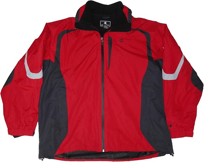 champion jacket mens red