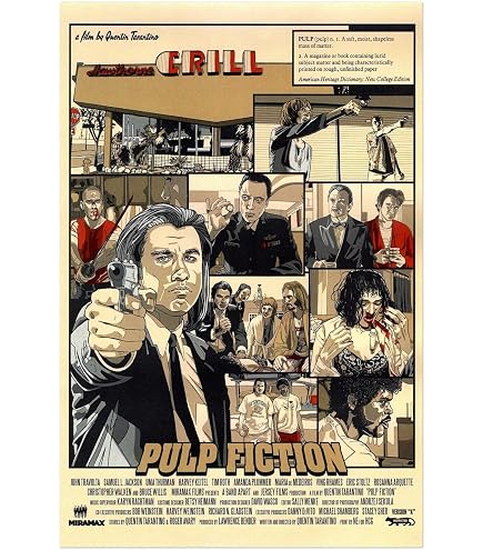 Amazon.com: Pulp Fiction Movie Poster - Quentin Tarantino