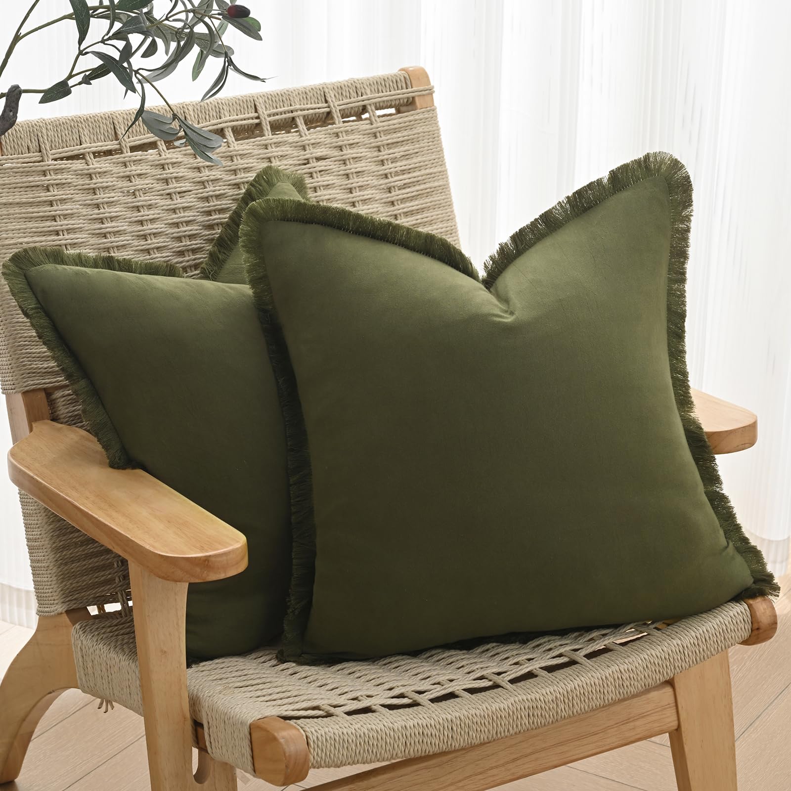 Volcanics DecorativeThrowPillowCovers18x18, Set of 2 Cozy Cotton