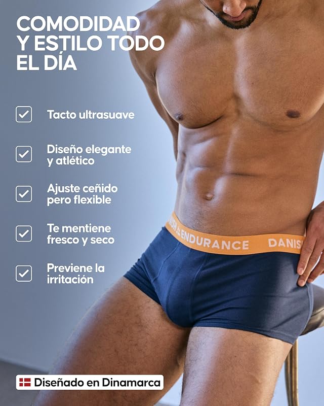 Cuecas Masculinas Multicoloridas, 6 Pack, XL