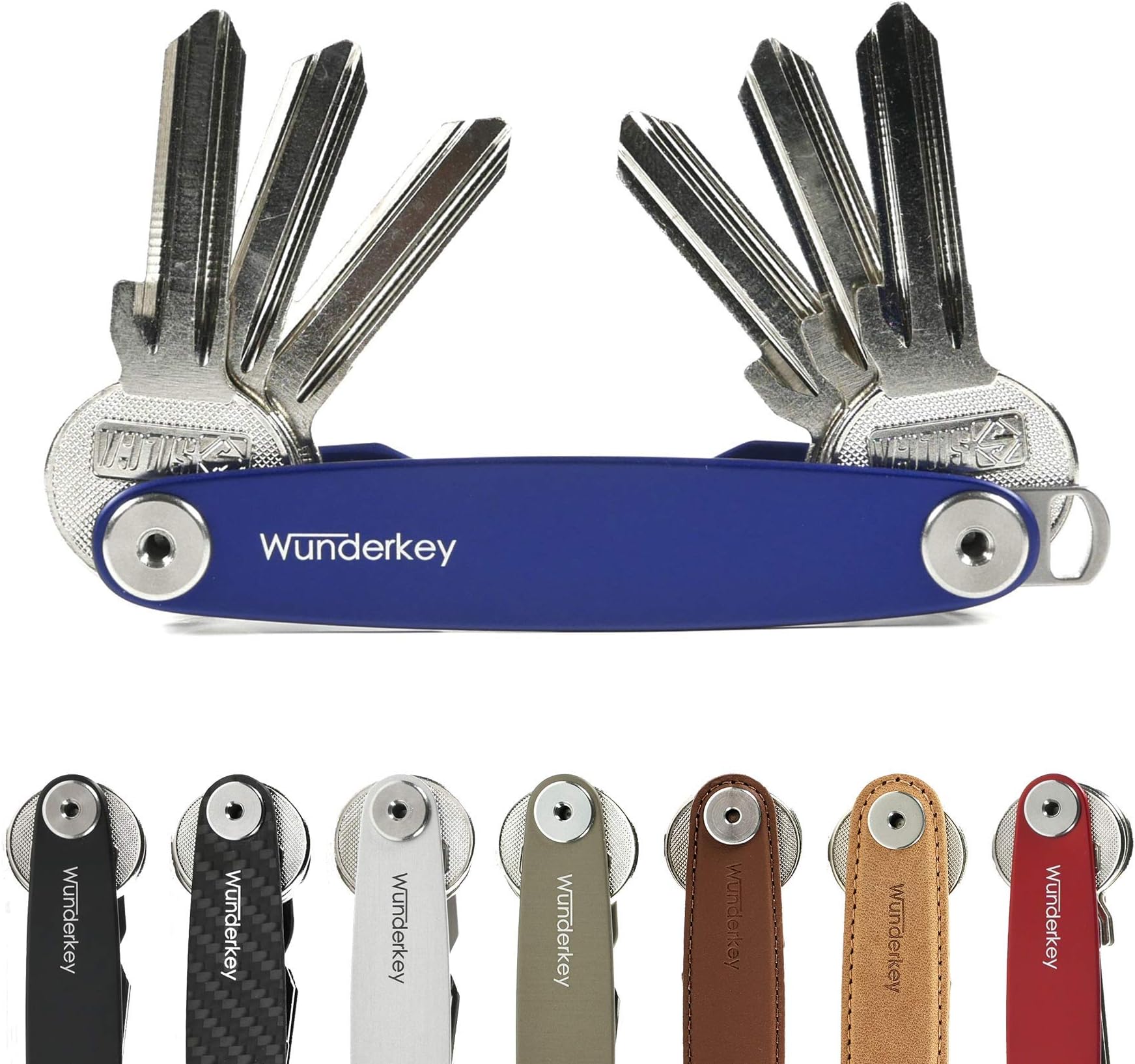 Wunderkey– The Compact Key Organiser Made in Germany [Smart Key Organiser | Compact Key Holder | Key Ring | Key Case] – Premium Quality