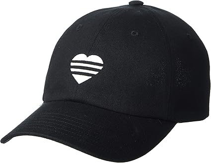 adidas women's 2020 3 stripe heart golf hat