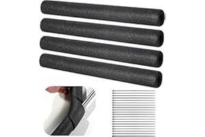 COZYDIG 4 Pack Pipe Insulation Foam Tube,15.7Inch Black Pool Noodles Foam,Multipurpose Snake Pipe Wrap Protection for Swimming Pool Handle,Winter Water Pipes, Indoor Outdoor