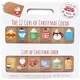 Christmas Coffee or Hot Chocolate Gift - 12 Varieties of Christmas Coffee or Cocoa Advent Calendar for Kids and Adults (Cocoa)
