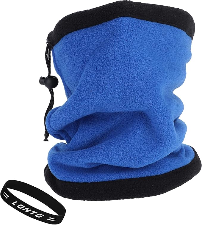 Halstuch Blaue Eule - Winddichter Nackenwärmer 26x30cm