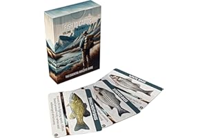CRANE PUBLISHING GROUP Freshwater Fishing Flashcards: Waterproof, 52-Identification Card Set for Anglers - Learn Fish Species, Techniques, & Tips. The Ultimate in Fishing Accessories, fits in Any Tackle Box., Medium