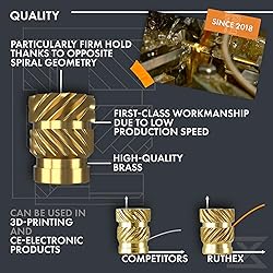ruthex Threaded Inserts M2 + M3 + M4 + M5