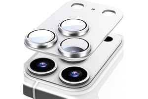 Suoman for iPhone 17 Pro Max Camera Lens Protector, [All-in-one Frosted] [Strong-Adhesion] Metal Frame Tempered Glass Camera Lens Cover-Silver