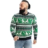 Ugly Christmas Sweater for Men, Hooded Unisex Women Xmas Hoodie Pullover for Party Festive Party