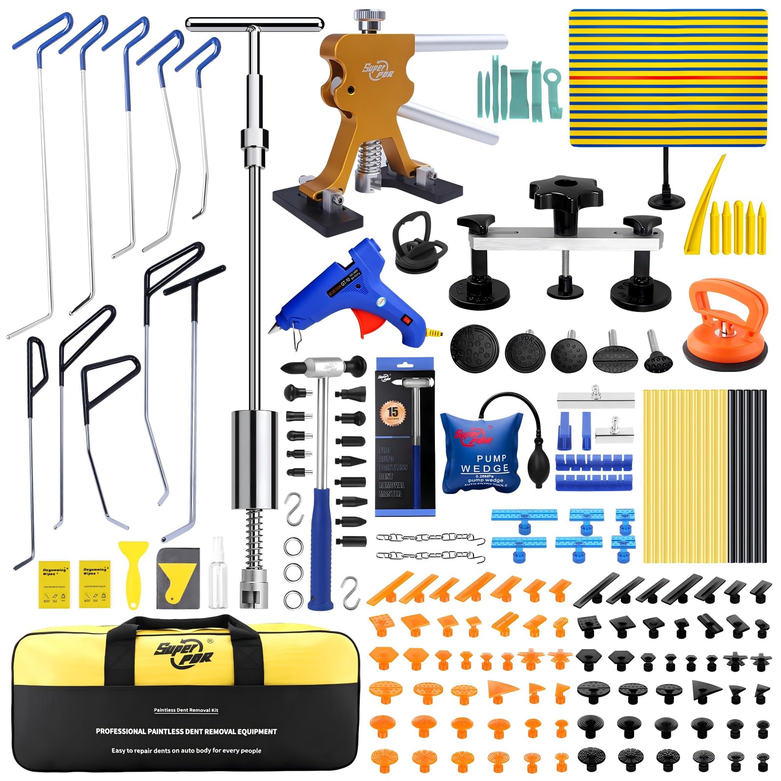 Photo 1 of *MISSING PARTS UNKNOWN*
Super PDR Paintless Dent Rods Repair Tools, Stainless Steel Dent Removal Rods with Professional Dent Repair Kit, Paintless Repair of 99% of dents for Repairing Hail Damage, Body Dents?Creases