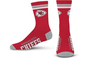 FOR BARE FEET FBF - NFL 2 Stripe Deuce Team Logo Youth Size Kids Crew Socks Approx. 4-8 years old