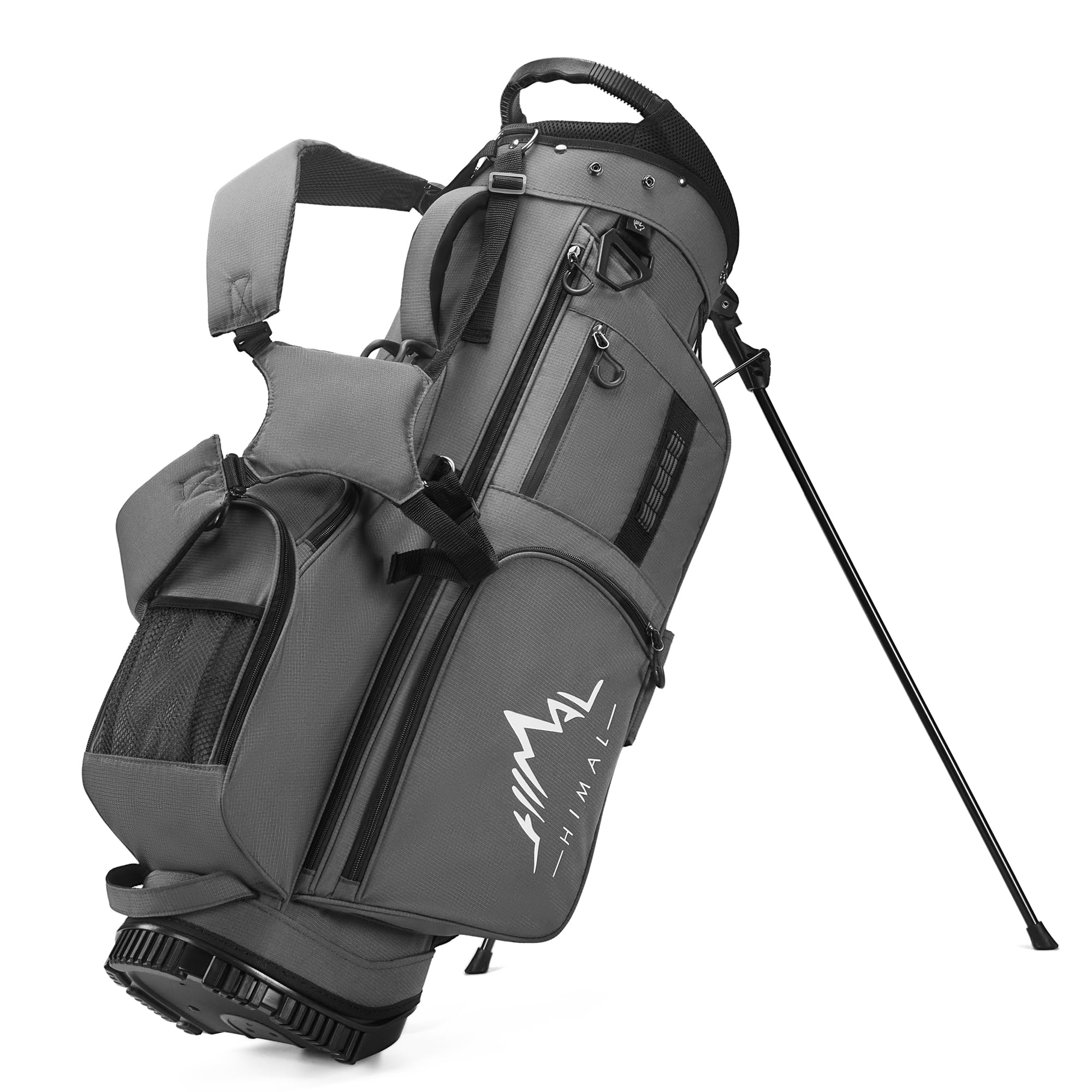 Photo 1 of **MINOR USE WEAR**UNIHIMAL Golf Stand Bag with 7 Way Top Dividers, Lightweight Golf Bags for Men Women with Multiple Pockets, Dual Straps (Gray)