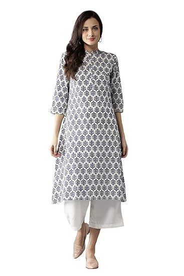 Navabi Export Womens Cotton Multi-Coloured Kurta (Nvf-Ku4_X-Large)
