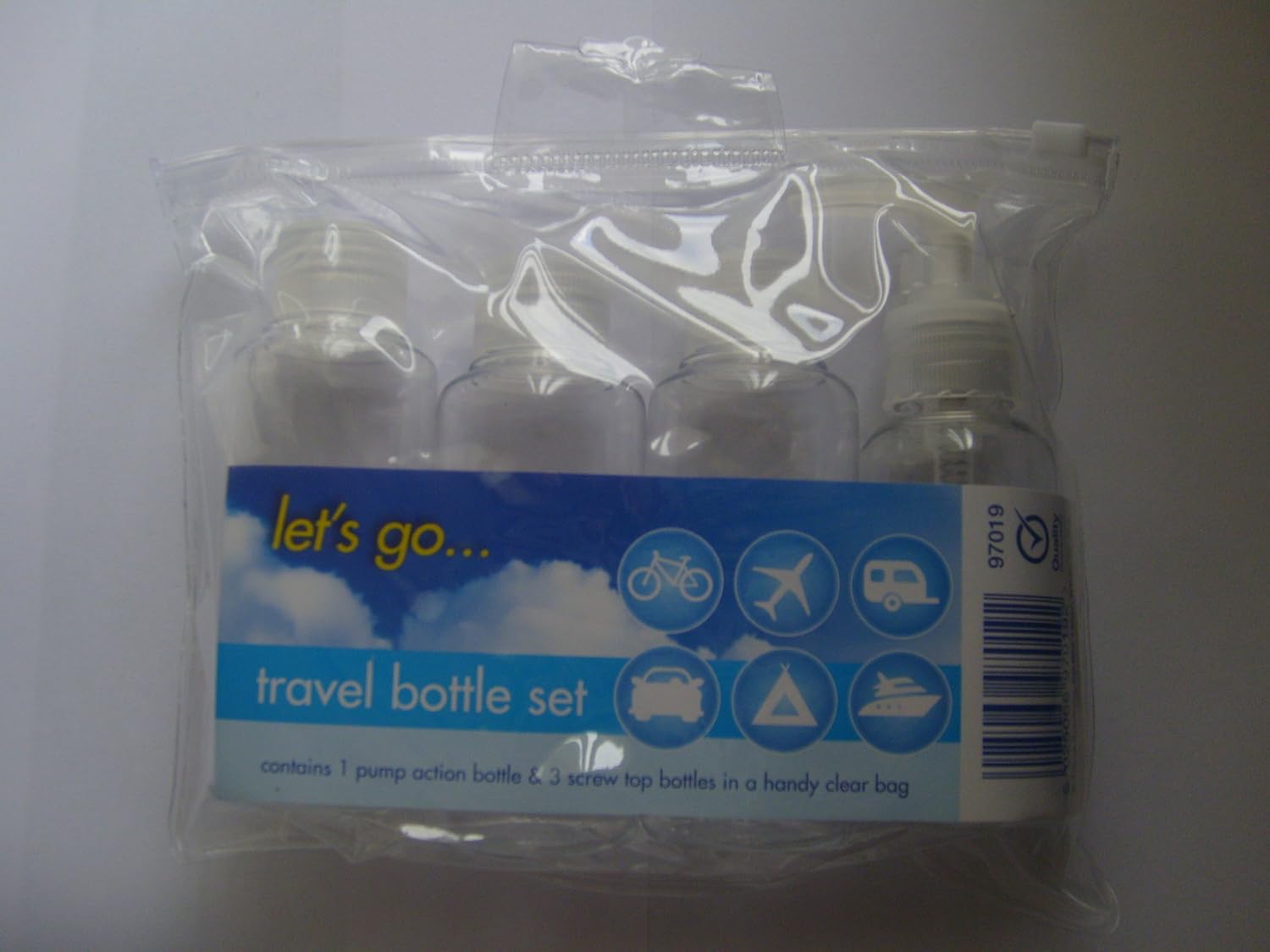 4 Piece Empty Travel Bottle Set Amazon.co.uk Sports & Outdoors