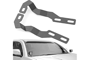YZONA Ditch Light Brackets Hood Hinge Mount Brackets Kit for Auxiliary Offroad LED Pods Work Light Compatible with Toyota Tacoma 2016 2017 2018 2019 2020 2021 2022 2023 (Black, 2PCS)