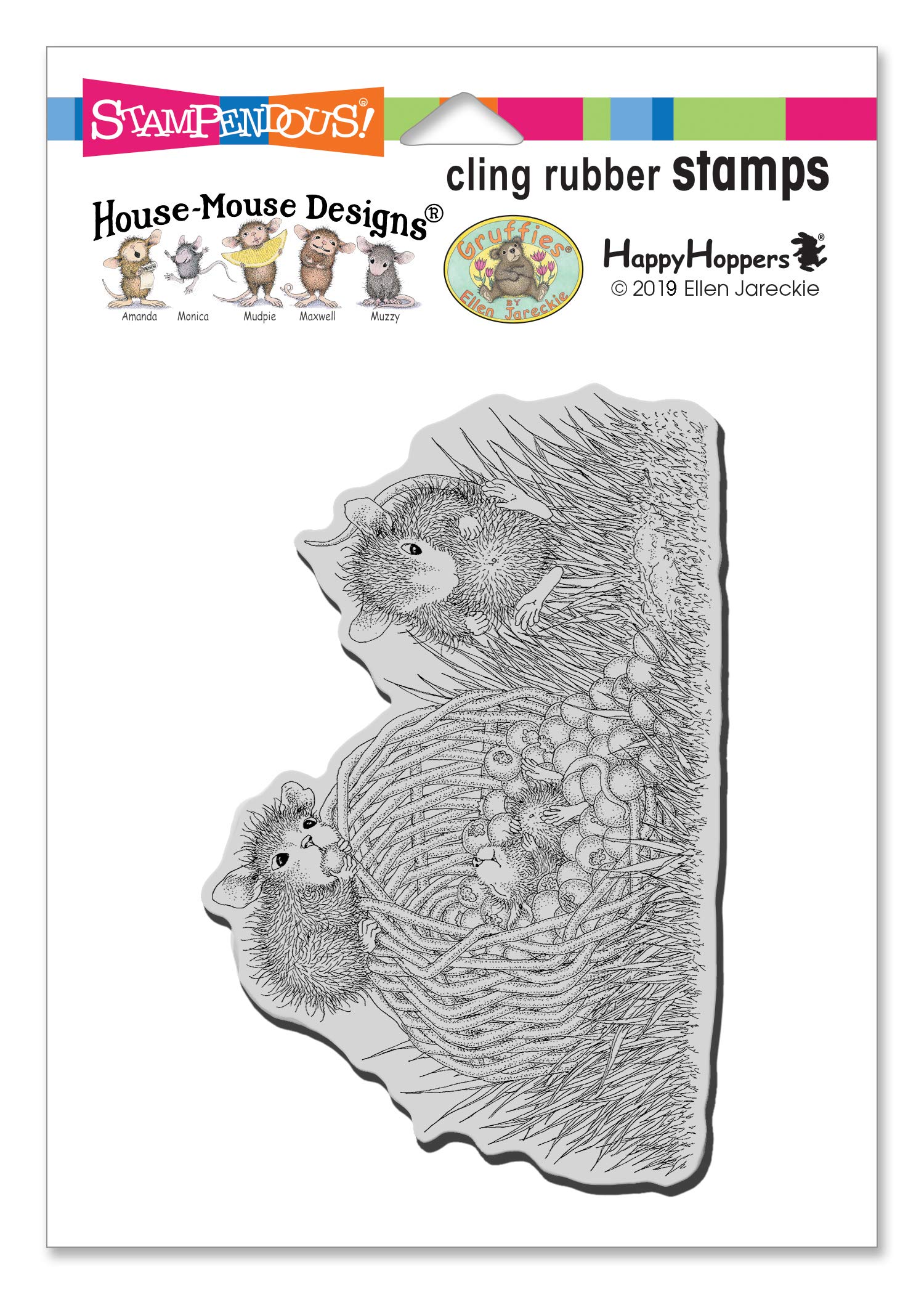 Stampendous Berry Basket Cling Rubber Stamp, ONE