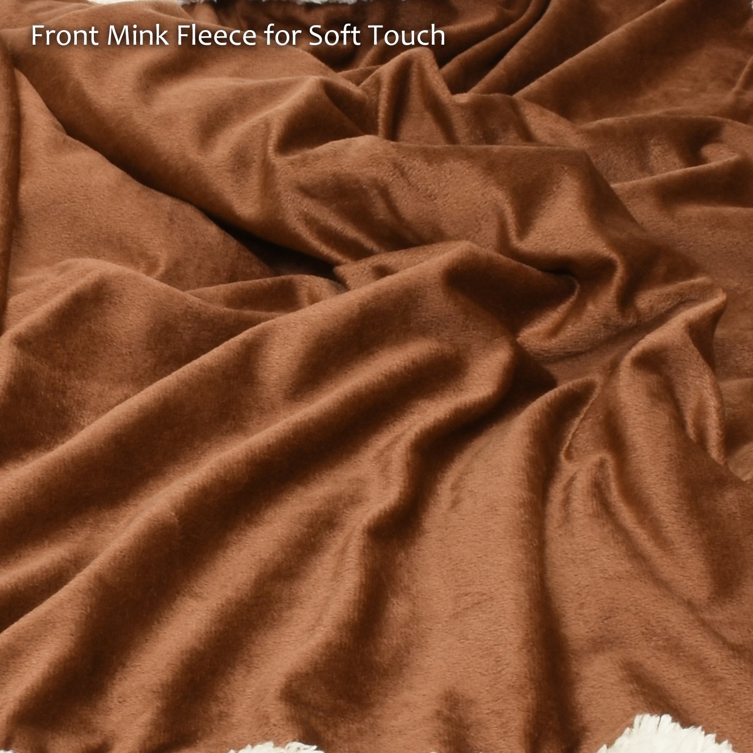 Puppy Blanket,Super Soft Sherpa Dog Blankets and Throws Cat Fleece Sleeping Mat for Pet Small Animals 45x30 Brown