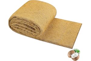 Dovesail Coco Liner Roll 24x160 Inch, Natural Coconut Liners for Planter Flower Basket, Thick Coco Fiber Mat for Hanging Basket, Garden Decoration, Animal Pet Pads, Reptile Carpet