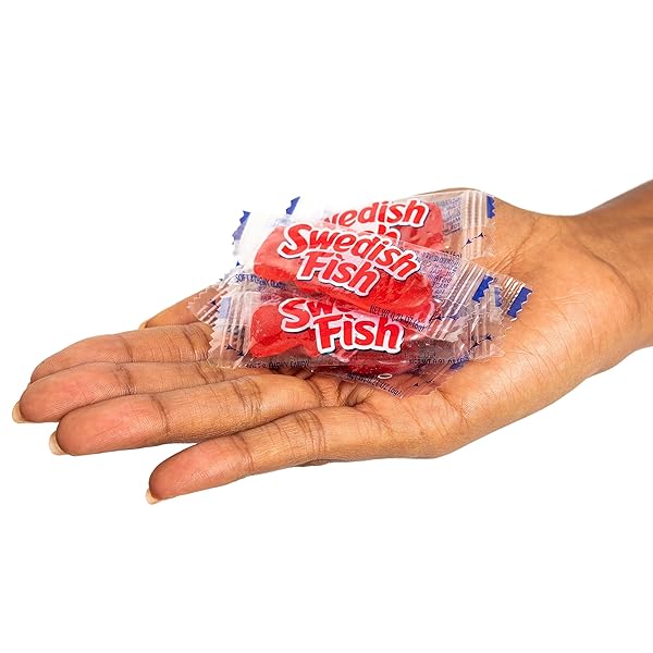 SWEDISH FISH INDIVIDUALLY WRAPPED SOFT & CHEWY CANDY, BULK CANDY, 240 COUNT BOX