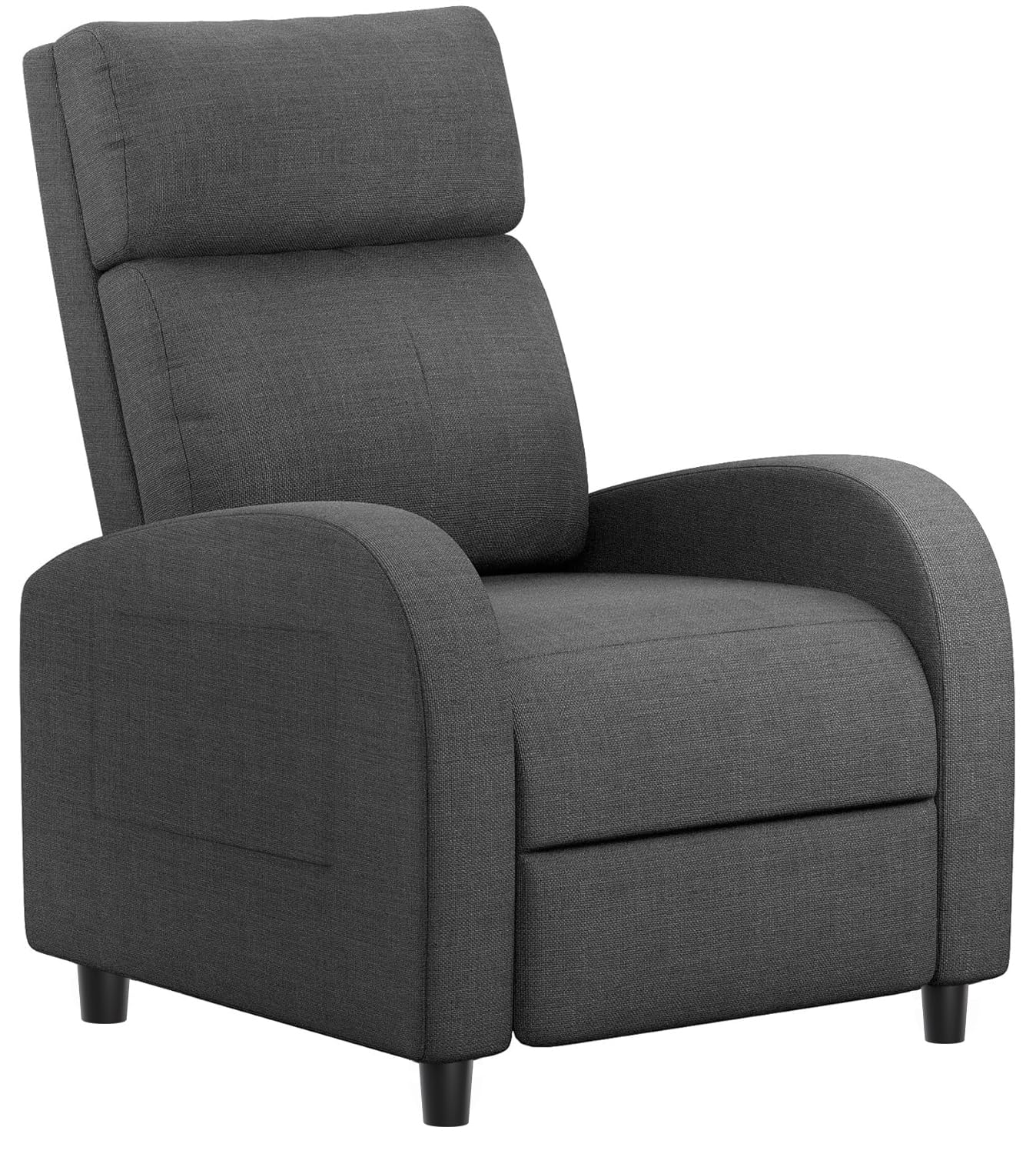 Homall Recliner Chair, Recliner Sofa for Adults, Recliners Home Theater Seating with Lumbar Support, Reclining Sofa Chair for Living Room (Fabric, Grey)