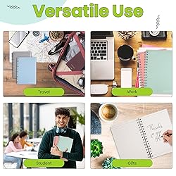 TWONE Spiral Notebook, 7"x10", 140 line Ruled
