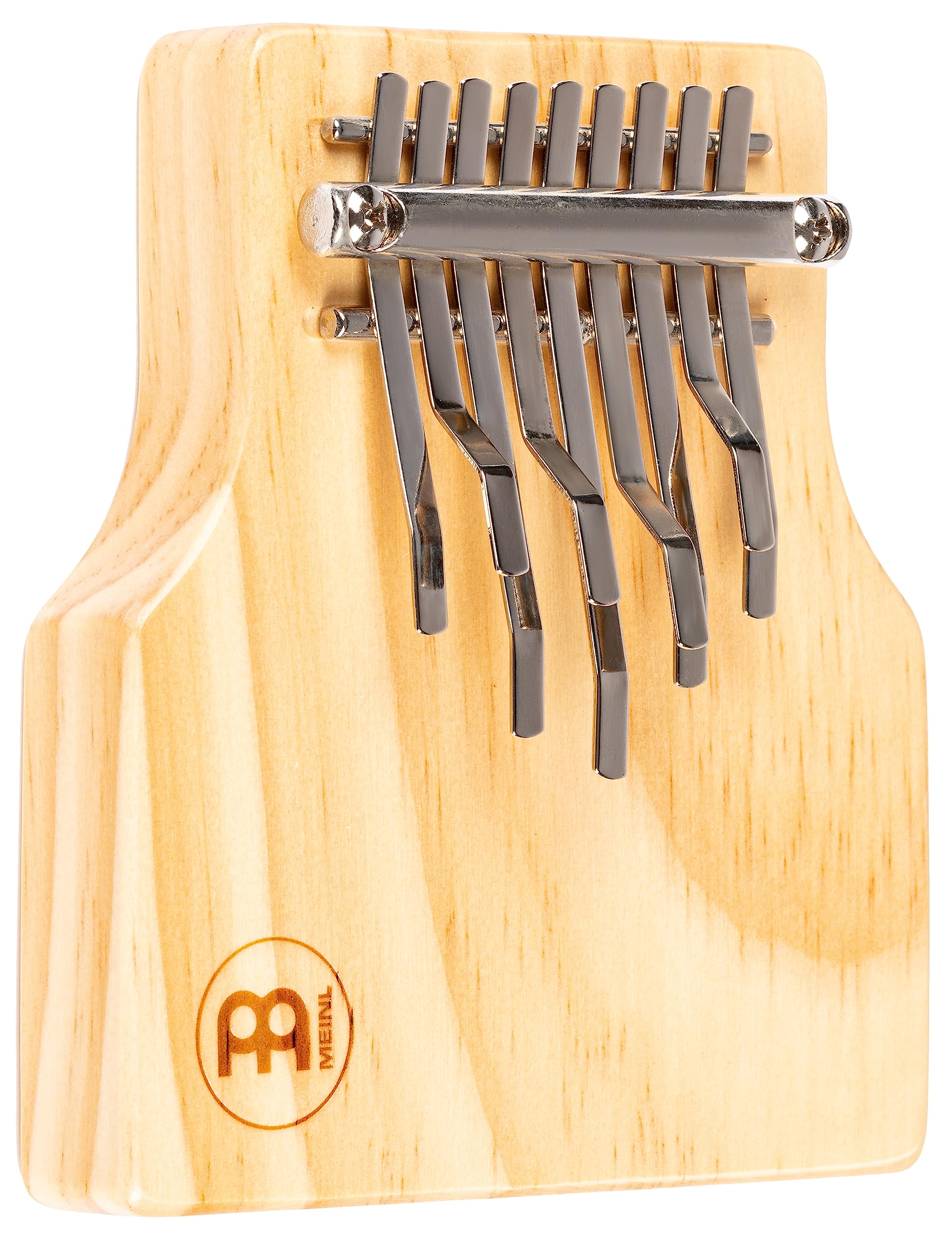 Meinl Percussion Solid Series Kalimba - Medium-Large Thumb Piano - Tuning A C C A A F E E B - Pine / Steel, Natural / Chrome (KA9-M)