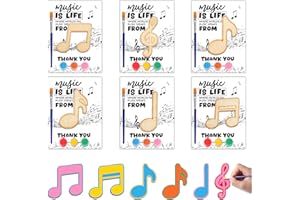 Bornerwhite Music Party Favors Musical Craft Kits Party Supplies Wooden Painting Kit for Kids Boys Girls Birthday Decorations