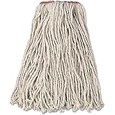 Rubbermaid Commercial Products 16 OZ Dura Pro Cotton Wet Mop, 1" Headband, White