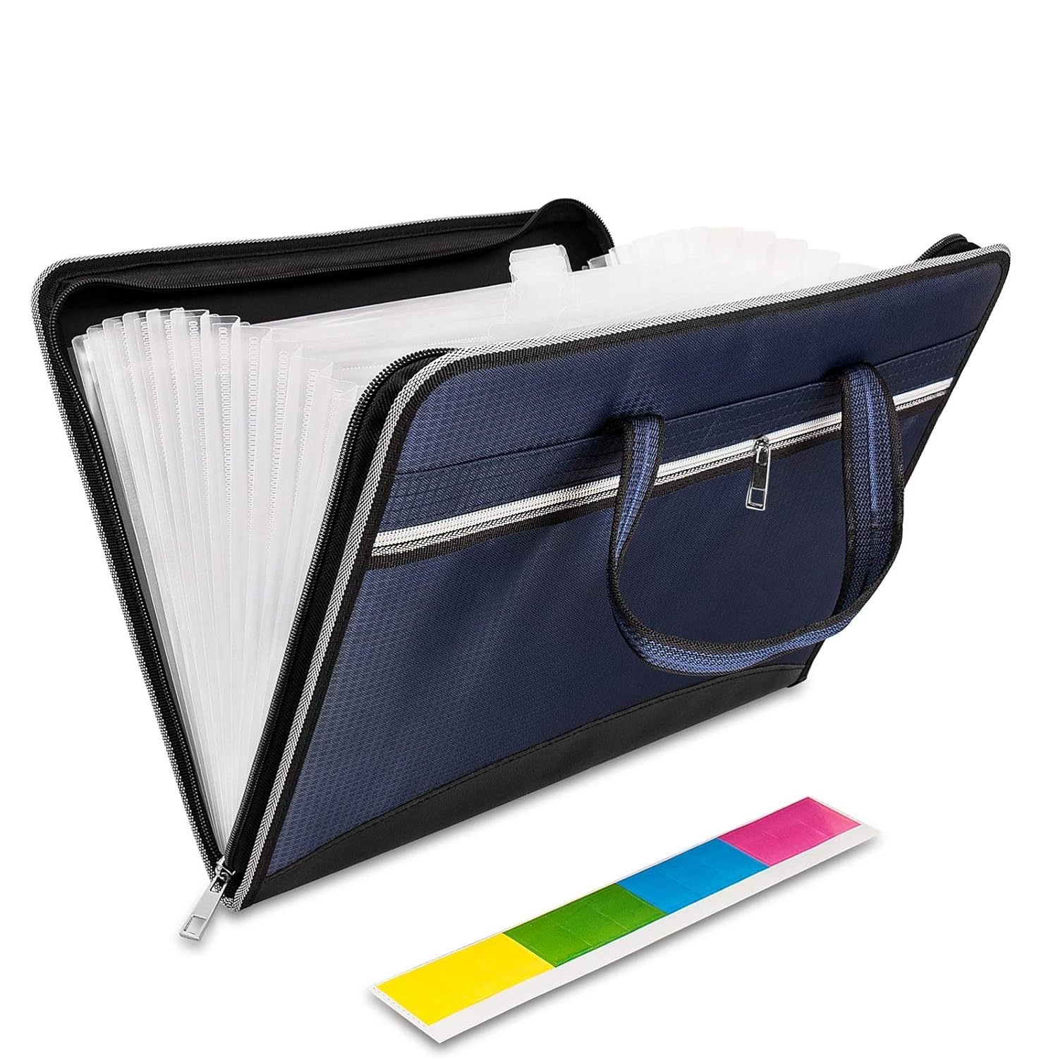 Document Closure Zipper Folders Accordion Expanding Business Caosent