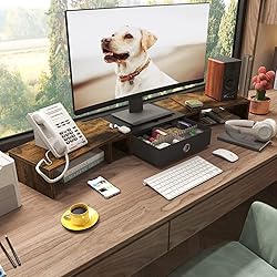 WESTREE Triple Dual Monitor Stand Riser with