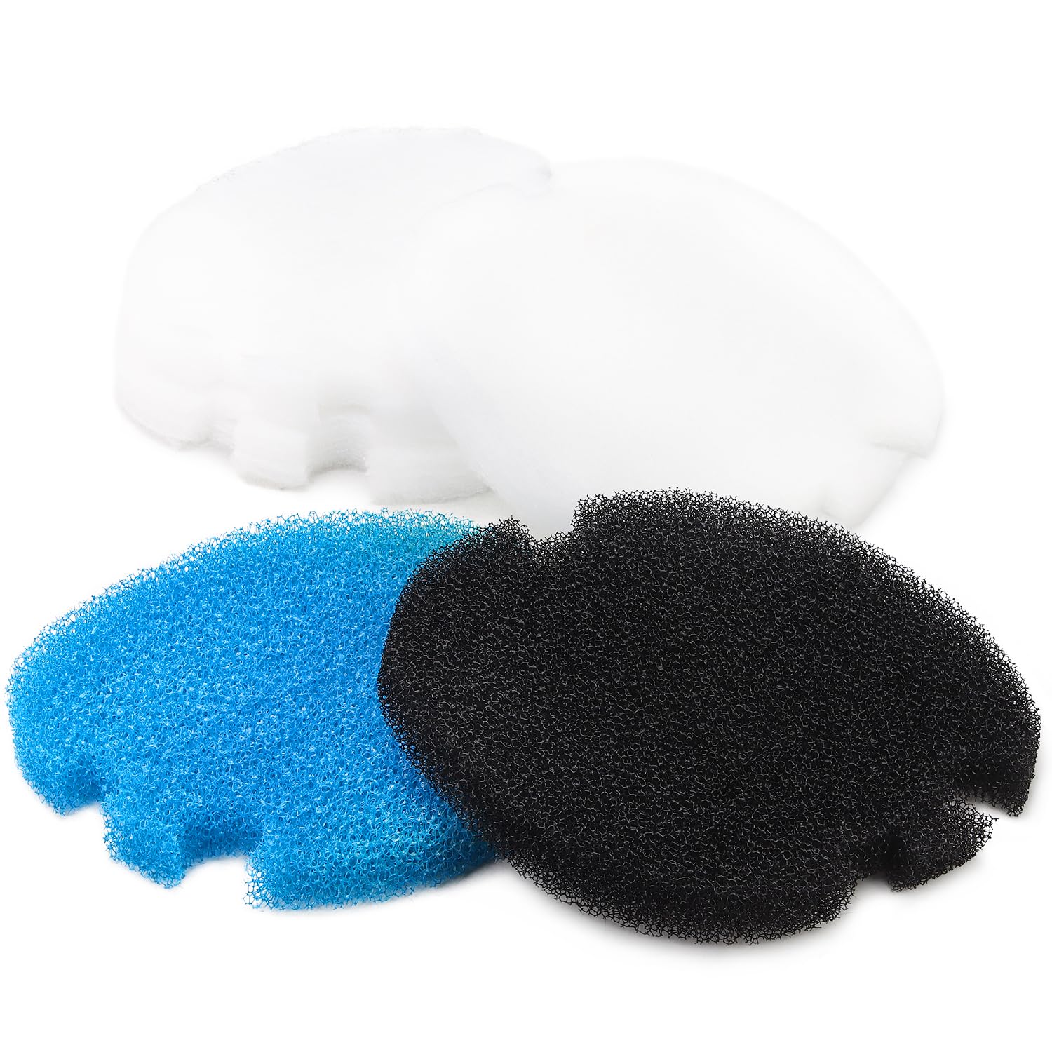 LTWHOME Replacement Coarse Fine Foam Filter Set Fit for AquaManta EFX 300/400 External Filter (Pack of 5pcs,1 Set)