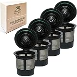 4 Reusable Single K-Cup Solo Filter Pod Coffee Stainless Mesh for Keurig Brewers By iPartsPlusMore