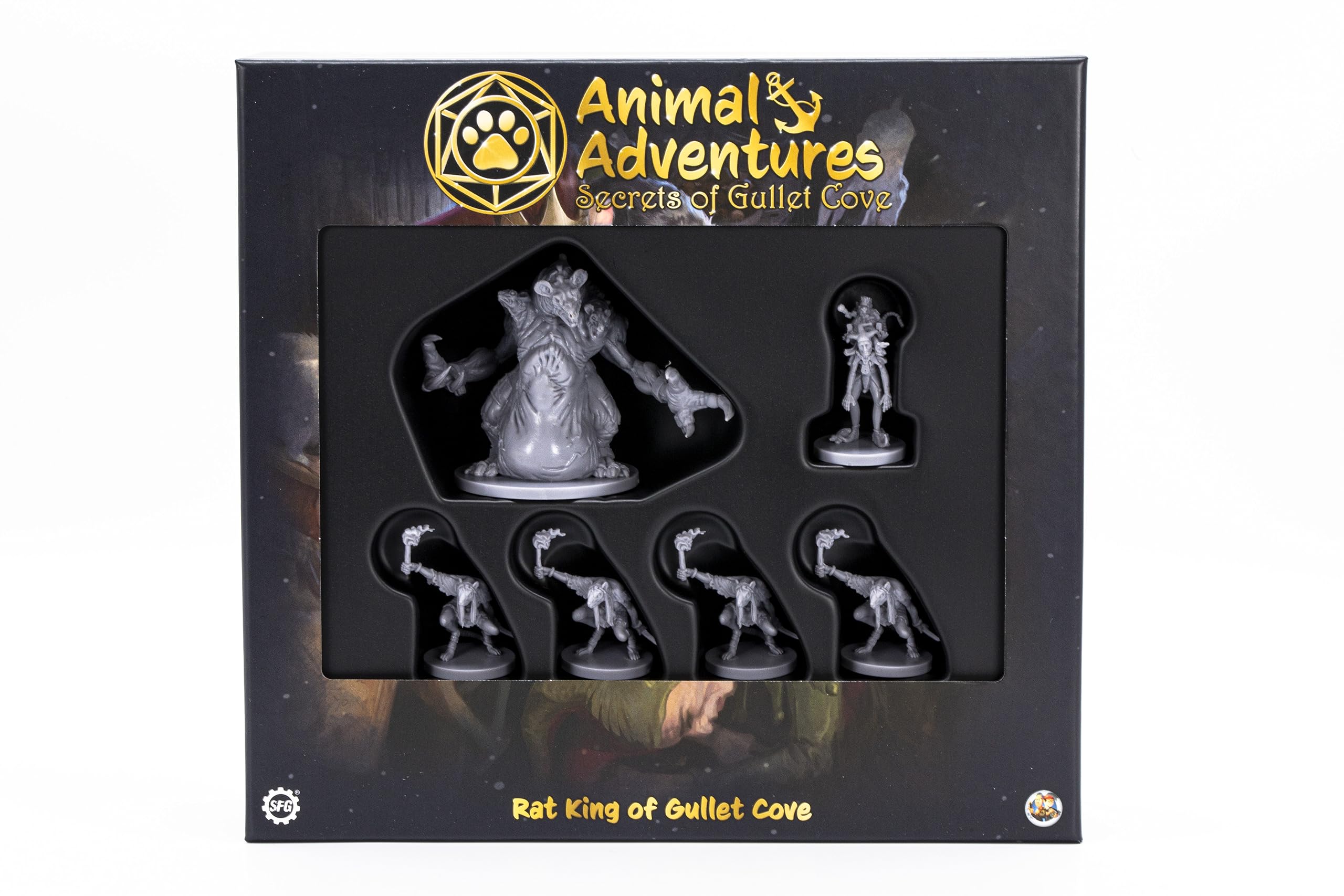 Animal Adventures: Secrets of Gullet Cove - Rat King Roleplaying Miniatures 5E Compatible