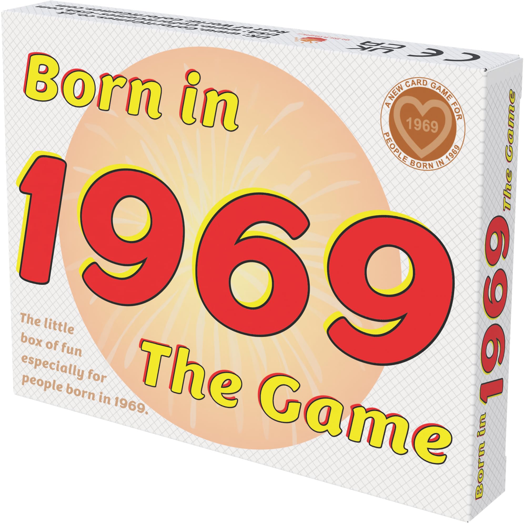 Born In 1969 THE GAME. Limited edition 1969 gift for the 1969 vintage. A “WINNER” among 1969 gifts. This compact, portable 1969 birthday card game is the perfect present for any occasion.