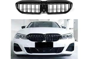 QITIAN Front Grill/Grilles Kidney Grill Replacement for BMW 3 Series G20 2019-2022 (Gloss Black)