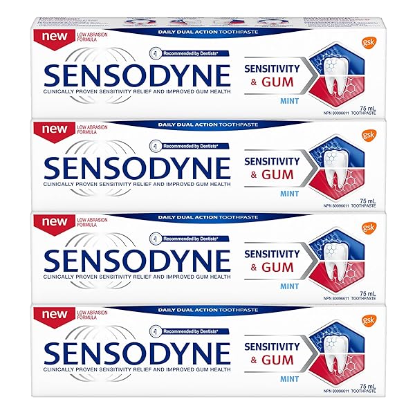 SENSODYNE, TOOTHPASTE SENSITIVITY GUM & ENAMEL MINT, 3.4 OUNCE