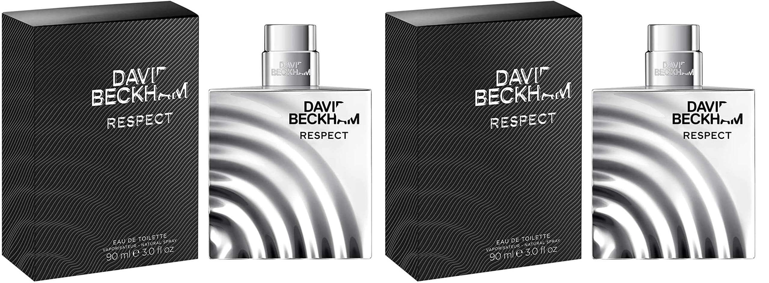 David Beckham Respect Eau De Toilette for Men 90 ml 2 Pack