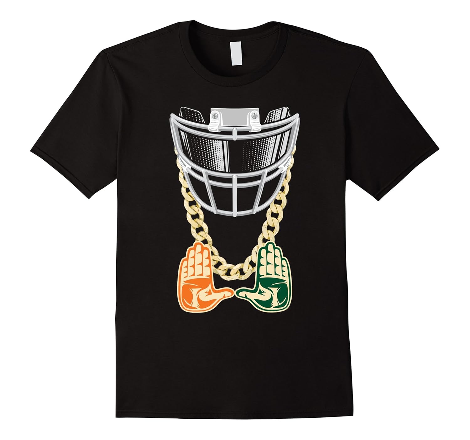 Mens Turnover Chain T Shirt Miami Florida-Rose