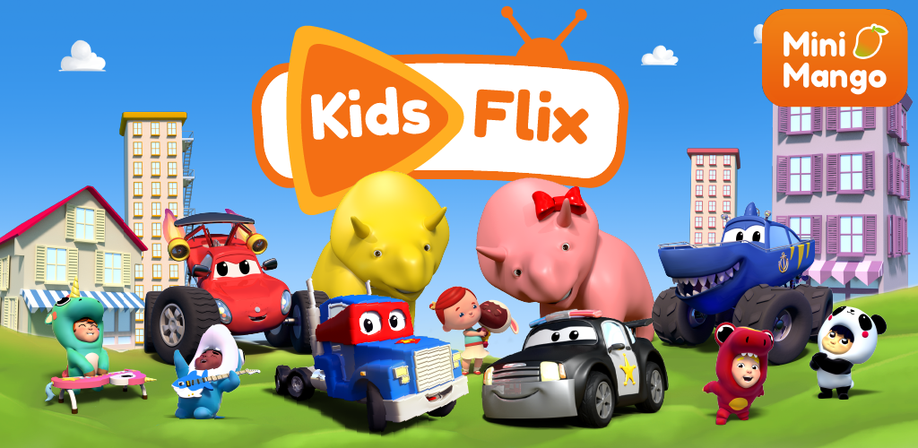 Kids Flix TV watch video clips for kids, play fun educational games