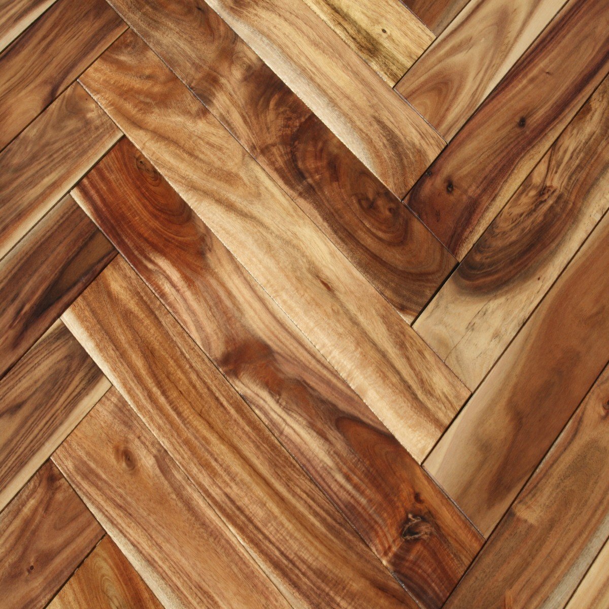 Acacia Asian Walnut Herringbone Natural Solid Wood Flooring