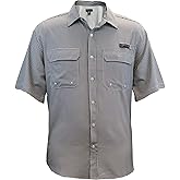 Staghorn Mens Realtree Short Sleeve Button Down Gingham Fishing Shirtss Woven