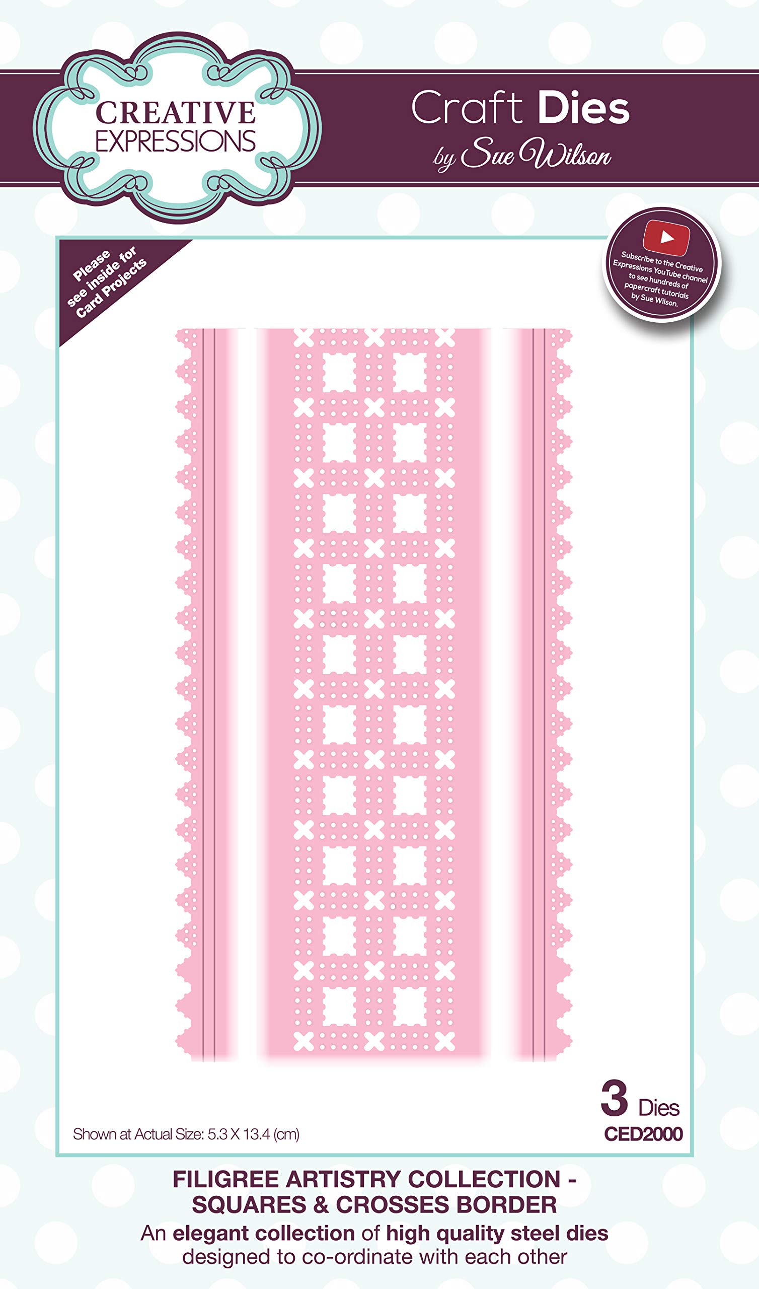 Filigree Artistry Collection - Squares & Crosses Border