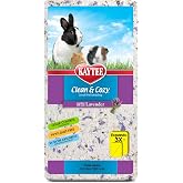 Kaytee Clean &amp; Cozy Lavender Paper Bedding for Guinea Pigs, 24.6 Liters | Fresher habitats with rabbit bedding. Hamster bedding for small pets. 99% dust-free, absorbs 6x, lavender bedding