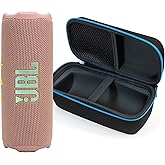 JBL Flip 7 (Pink) + Bundle with divvi! Protective Hardshell Case (Black)